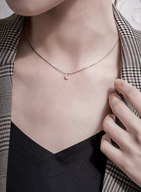 7号银铺s925纯银项链ins冷淡风