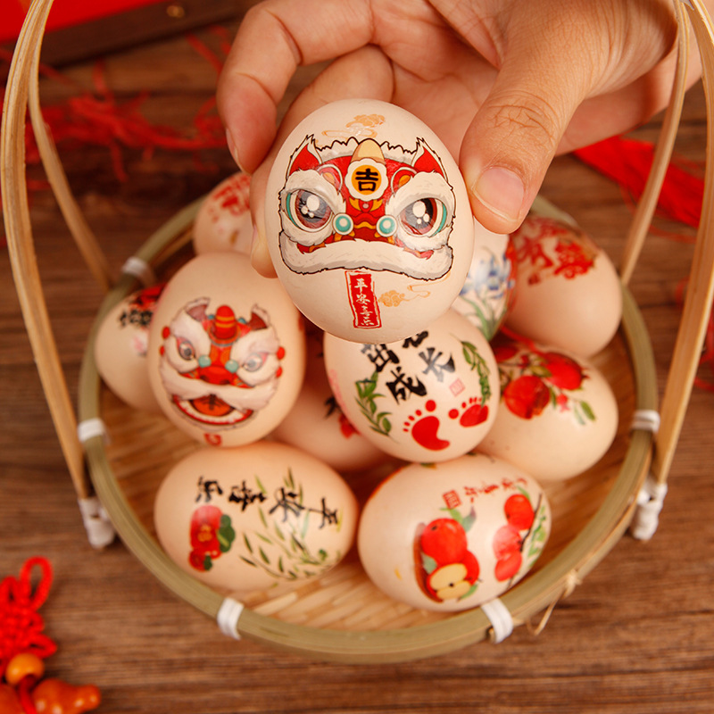 宝宝百天满月30仪式感布置家里周岁背景墙气球100拍摄装饰鸡蛋贴 - 图1