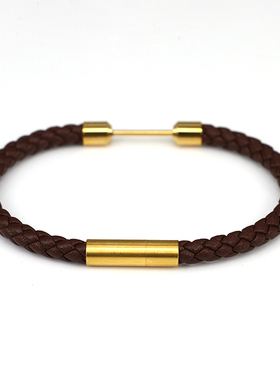 小孔珍珠3d硬金男女本命年手绳