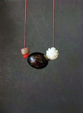 菩提莲花锁骨链毛衣项链女森系