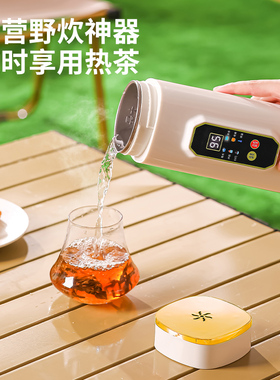便携式旅行电热水杯办公室家用迷你水壶宿舍保温加热一体可调温
