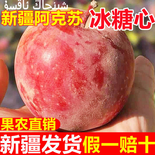 正宗新疆阿克苏冰糖心苹果当季新鲜水果整箱10斤正品大果红富士丑 - 图2
