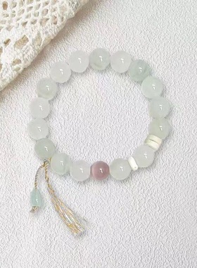 新中式冰透串珠手链高颜值轻奢