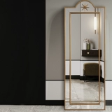 Среднее стиль в стиле современное зеркало на стене -настенный спальня для спальни Зеркало Зеркало плащная комната для настенной печи Зеркало Творческое зеркало светодиод