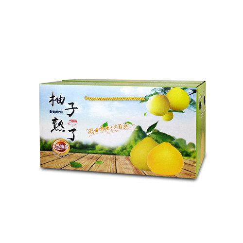 柚子包装盒礼盒批发2个4个红黄白心肉柚子包装盒礼品盒水果包装箱 - 图3
