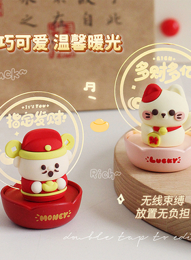 幸运财神爷招财猫小摆件财运装饰