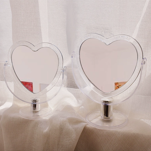 Акриловое настольное портативное двусторонное зеркало для школьников для принцессы