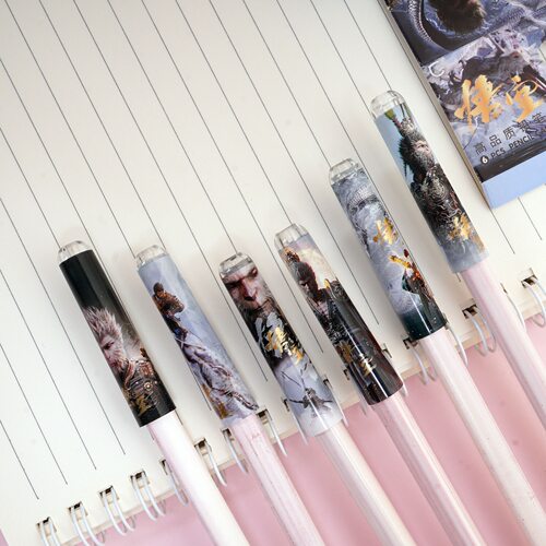 黑神话悟空铅笔帽笔套铅笔保护套学生延长器握笔矫正器笔盖加长器 - 图2