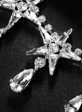 夸张饰品热血小天后水钻