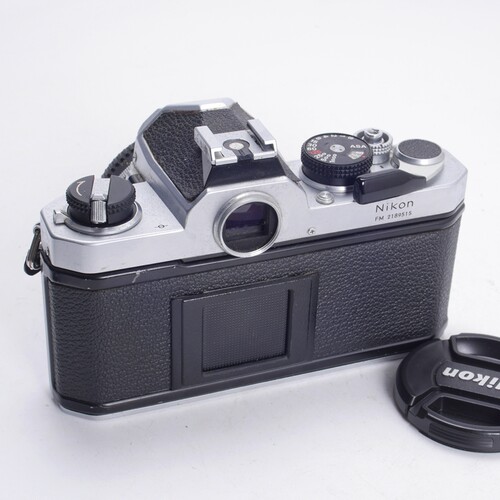 尼康NIKON FM三花版+AIS 50/1.8饼干镜头套机银黑色复古胶片单反 - 图1