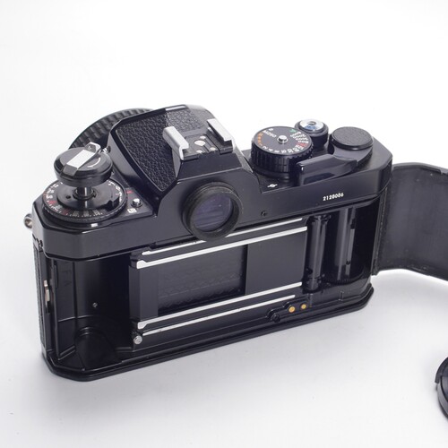 尼康NIKON FE2 黑漆早期钛帘AI 50/1.4机械胶片单反相机98新复古 - 图2