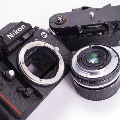 尼康NIKON F3带手柄AI 28/2.8广角风景人像定焦胶片单反相机专业 - 图3