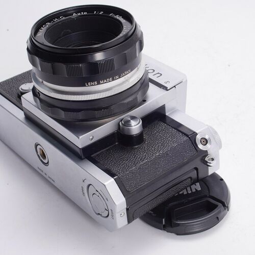 尼康NIKON 大F早期日本光学+H.C 50/2高素质尖顶机械胶片单反相机 - 图2