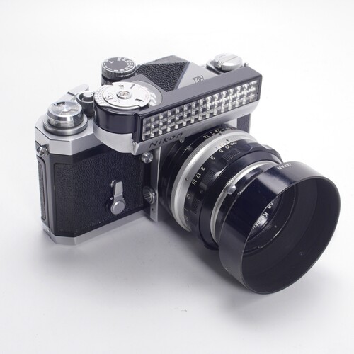 尼康NIKON大F 50/1.4尖顶雪山版专用测光全机械胶片单反相机收藏 - 图0