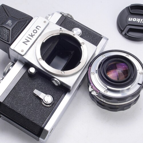尼康NIKON 大F腰平 50/2 文艺复古胶片相机机械 银黑 97新 - 图2