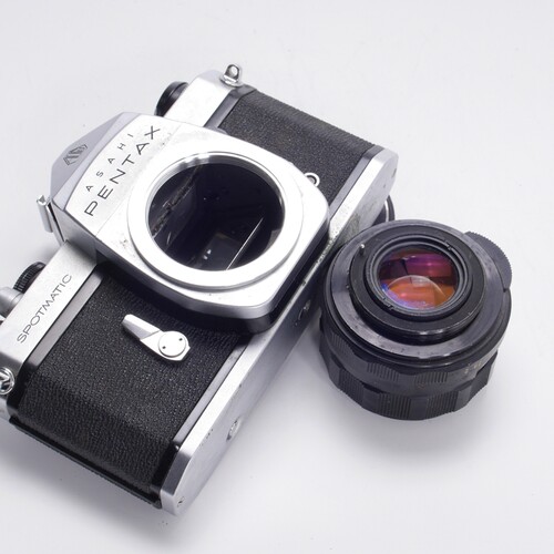 宾得PENTAX SP 55/2太苦玛早期全机械胶片单反相机稀有带冷靴 - 图1