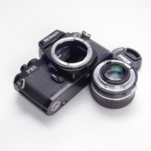 尼康NIKON FE2 50/1.4 AI 钛帘胶片单反相机优于FM2 不输FM3A黑漆 - 图1