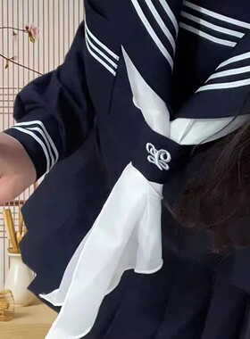 JK水手服学院风三角巾环扣