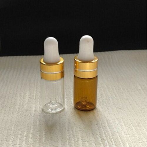 小精油瓶3ml透明茶色避光滴管瓶分装瓶 化妆品试用装小样瓶空瓶子 - 图0