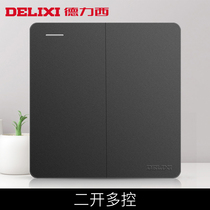 Dresi 86 type switch panel open switch socket midway wall fluorescent wall switch multi-control switch