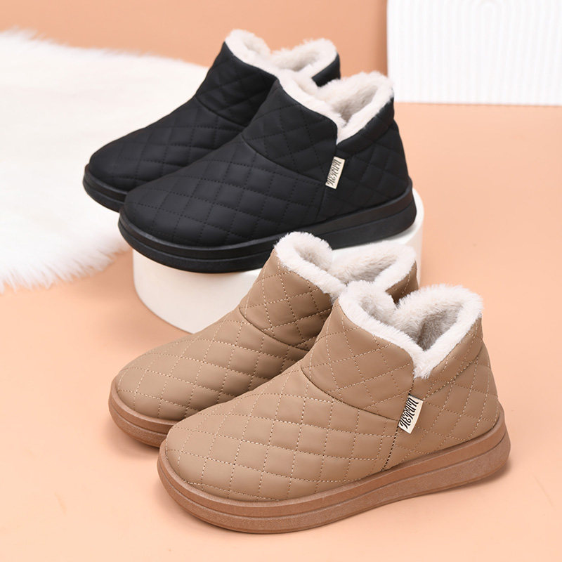 2025新款冬季加绒舒适女棉鞋休闲保暖雪地靴防寒加厚妈妈鞋短筒靴,淘宝优惠券,粉丝福利购,淘宝优惠卷
