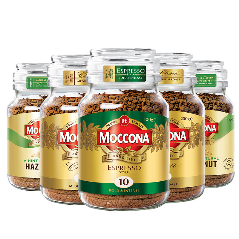 摩可纳进口黑咖啡MOCCONA100g5号8号10号冻干纯冰美式速溶咖啡粉 - 图3