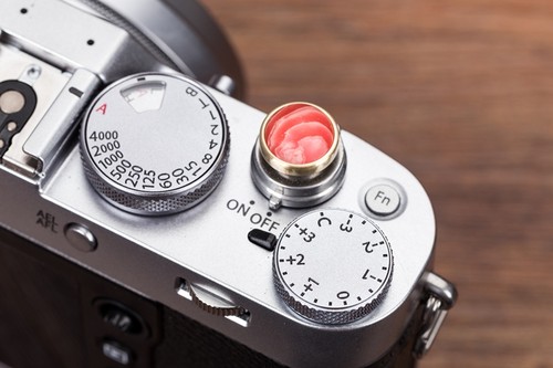 富士快门按钮X100F XT20尼康DF 佳能 徕卡M相机按键通用纯铜抛光 - 图2