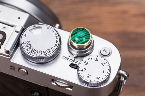 富士快门按钮X100F XT20尼康DF 佳能 徕卡M相机按键通用纯铜抛光 - 图3