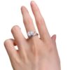 2 carat water drop sterling silver 925 ring