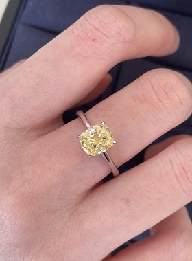 雷迪恩切培育高碳钻纯银925戒指