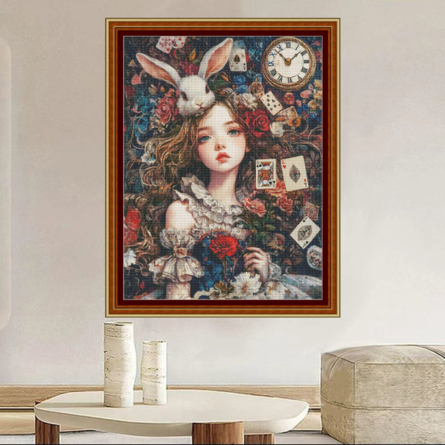 ການແຕ້ມຮູບສີນ້ຳມັນແບບ Cross Stitch 2026 ໃໝ່ທີ່ພິມແບບງ່າຍໆ