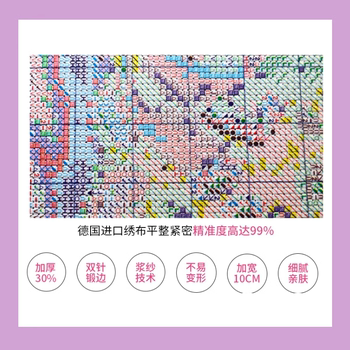 Cross stitch 2024 ຮູບແບບໃຫມ່ຂອງຫ້ອງດໍາລົງຊີວິດແລະຫ້ອງນອນຮູບແຕ້ມນ້ໍາມັນຕັ້ງຕົວລະຄອນທາງເຂົ້າ