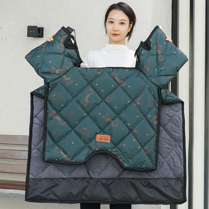 电动电瓶车冬季挡风被加绒加厚加大防水摩托车防风罩防寒保暖秋冬,淘宝优惠券,粉丝福利购,淘宝优惠卷