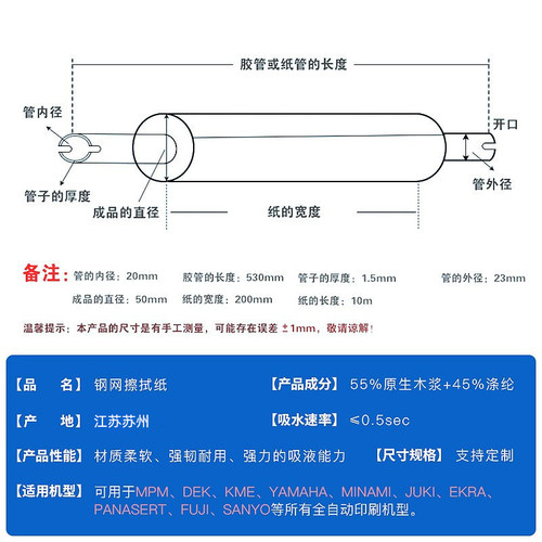 SMT钢网擦拭纸锡膏清洗纸全自动印刷机卷纸gkg工业擦拭纸无尘清洁 - 图0