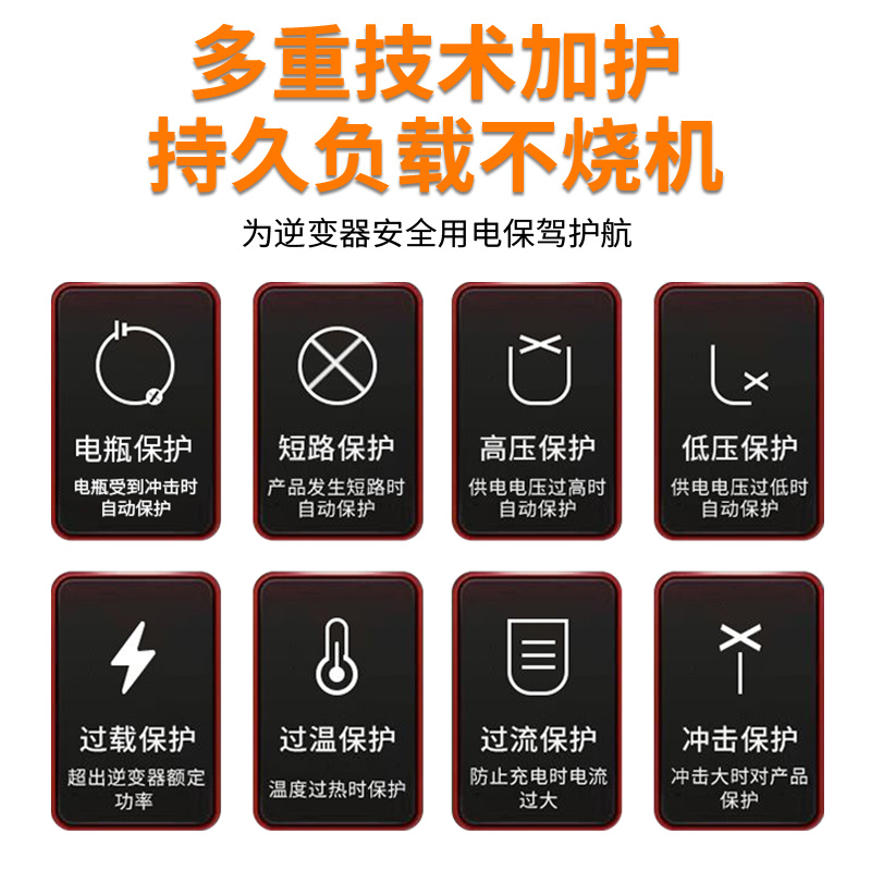 纯正弦波逆变转换器12v24v48v60v转220v大功率汽货车载电源变压噐-图2