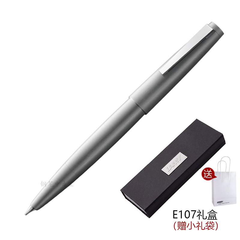 德国原装 凌美 LAMY 2000 14K金笔尖 钢笔 黑色玻璃纤维 全钢拉丝 - 图2