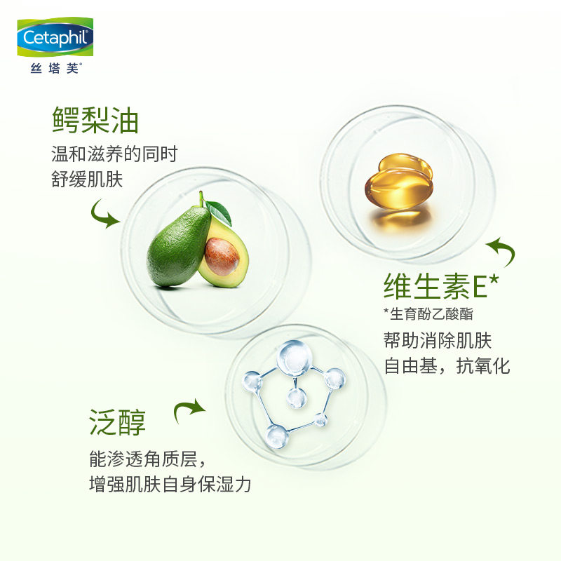 丝塔芙润肤乳473ml温和保湿护手霜 cetaphil丝塔芙乳液/面霜