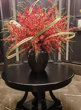 新中式永生苔藓金属花瓶