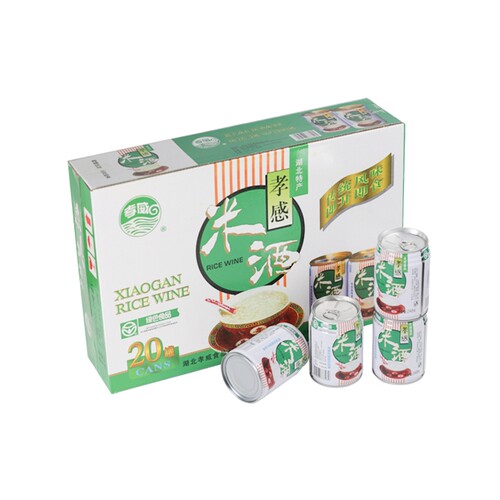 孝感孝威248克X20罐易拉罐米酒湖北特产月子米酒餐米酒醪糟甜酒酿 - 图3