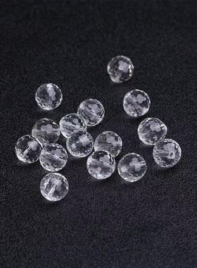 白水晶刻面散珠手工DIY