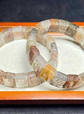 天然幽灵手排男女水晶招财千层山手链金字塔聚宝盆手牌