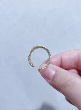 时尚个性新款开口食指戒女ins潮简约百搭小众设计指环饰品女A424