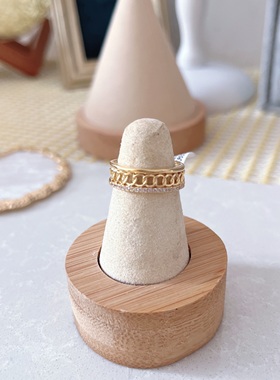 日韩新款网红活口戒指时尚奢华气质指环微镶水钻闪亮首饰品女1911