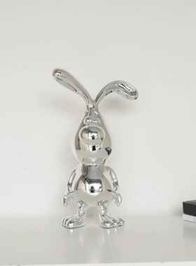 可爱卡通丑萌兔子装饰摆件家居饰品样板间客厅电视柜玄关鞋柜摆设