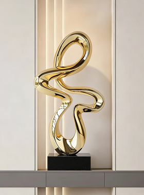 现代轻奢摆设客厅餐厅落地雕塑艺术品摆件酒店大堂样板间软装饰品