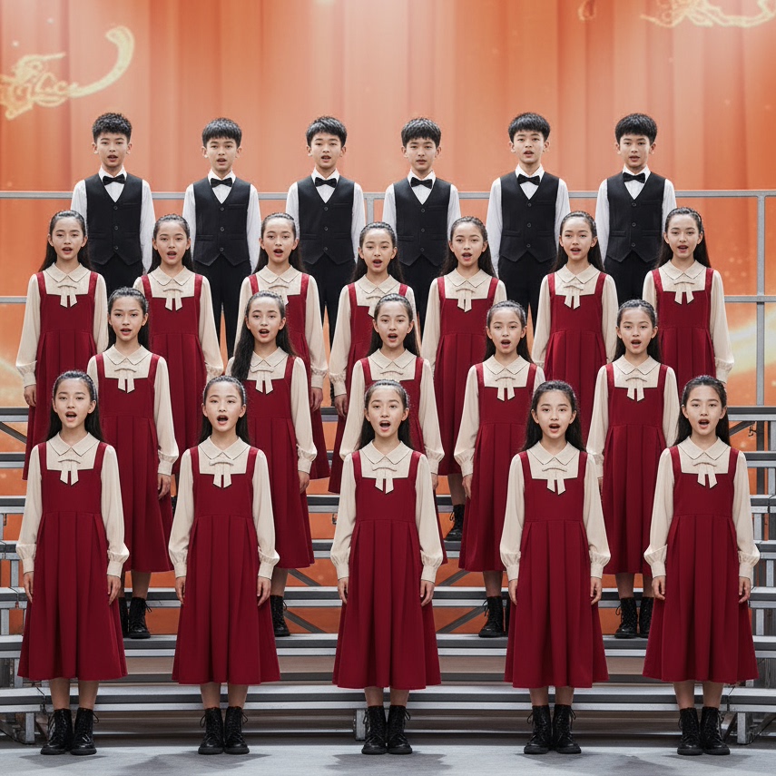 儿童合唱演出服中小学生大合唱团诗歌朗诵表演服小主持人比赛礼服,淘宝优惠券,粉丝福利购,淘宝优惠卷