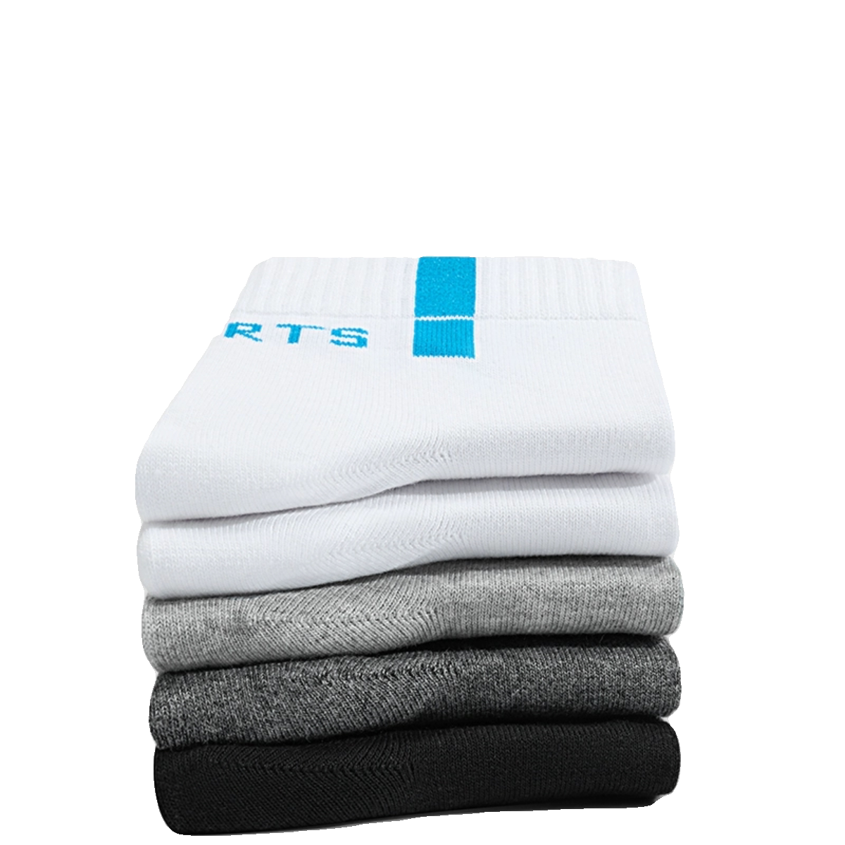 袜子男士中短袜纯棉吸汗中筒袜防臭运动袜透气全棉袜白色短筒男袜