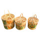 Hand-woven bamboo basket packaging storage basket