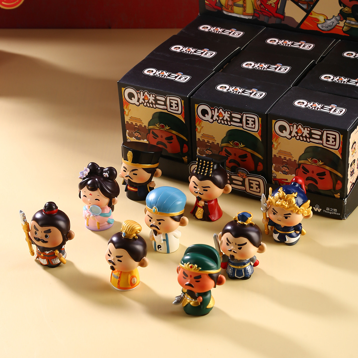 成都武侯祠文创纪念品诸葛亮摆件刘备关羽三国博物馆周边人物手办