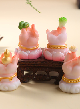 招财佛手摆件龙门石窟白马寺文创